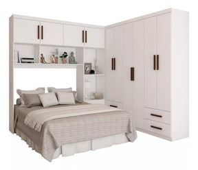 MODULADO 4 PORTAS + GUARDA-ROUPA 6 PORTAS HÉRCULES (SEM ESPELHO) – CARIOCA MÓVEIS
