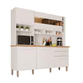KIT COZINHA ALEXIA 6 PORTAS 2 GAVETAS - IMOP
