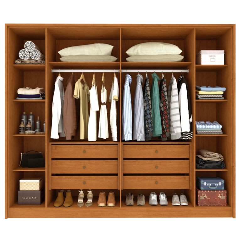 GUARDA-ROUPA 6 PORTAS BARCELONA/MONTSERRAT RIPADO 2,75 M  – TCIL