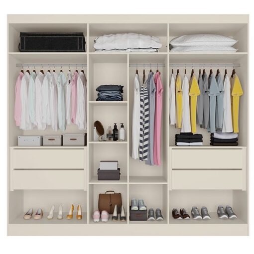 GUARDA-ROUPA 6 PORTAS OXFORD 2,10 M  – MÓVEIS EUROPA