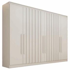 GUARDA-ROUPA 6 PORTAS OXFORD 2,10 M  – MÓVEIS EUROPA