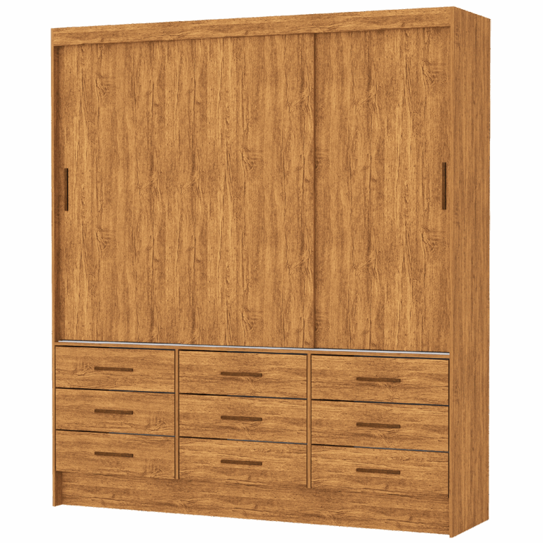 GUARDA-ROUPA 3 PORTAS SEVILHA (SEM ESPELHO) 1,62 M  – CARIOCA MÓVEIS