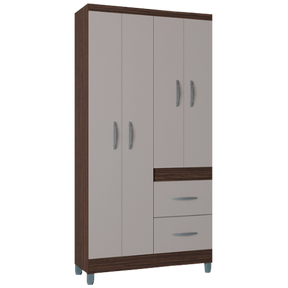 GUARDA-ROUPA 4 PORTAS MILÃO 0,91  – POQUEMA