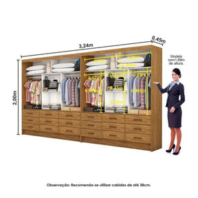 CLOSET SEVILHA 1,62 M × 1,62 M – CARIOCA MÓVEIS