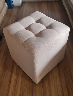 PUFF DECORATIVO QUADRADO VELUDO - IDEALLE
