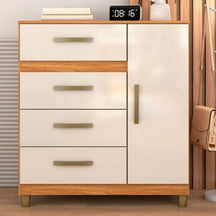 CÔMODA 4 GAVETAS COM SAPATEIRA LEME