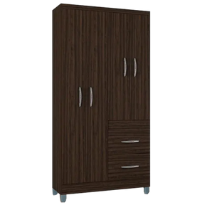 GUARDA-ROUPA 4 PORTAS MILÃO 0,91  – POQUEMA