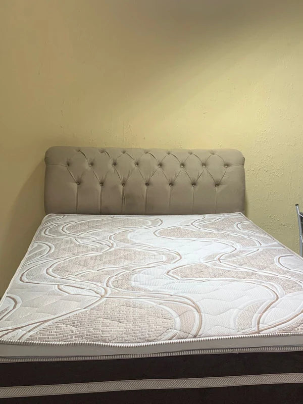 COLCHÃO QUEEN DOM 32CM / D33 MOLAS ENSACADAS - BIOFLEX + Base Baú Queen Bipartida Corino