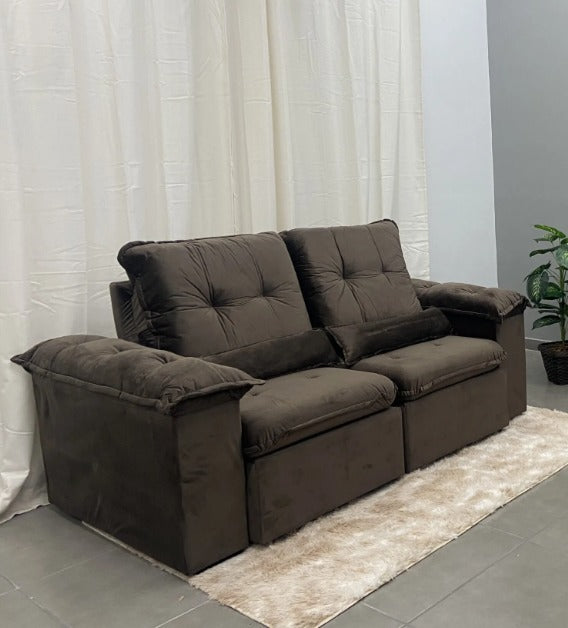SOFÁ RETRÁTIL E RECLINÁVEL ARSENAL 2,30 M - AIFOS ESTOFADOS