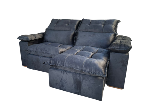 SOFÁ RETRÁTIL E RECLINÁVEL IMPERIAL 2,00 M VELUDO – IMPERIAL DECOR