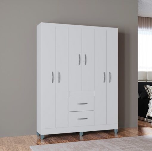 GUARDA - ROUPA 6 PORTAS MILÃO 1,35  – POQUEMA