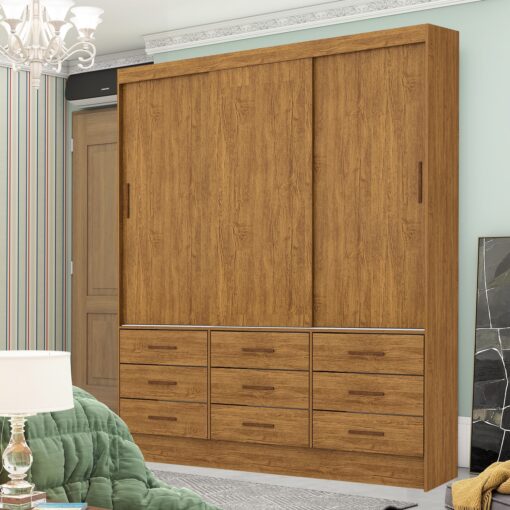 GUARDA-ROUPA 3 PORTAS SEVILHA (SEM ESPELHO) 1,62 M  – CARIOCA MÓVEIS