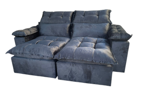 SOFÁ RETRÁTIL E RECLINÁVEL IMPERIAL 2,00 M VELUDO – IMPERIAL DECOR