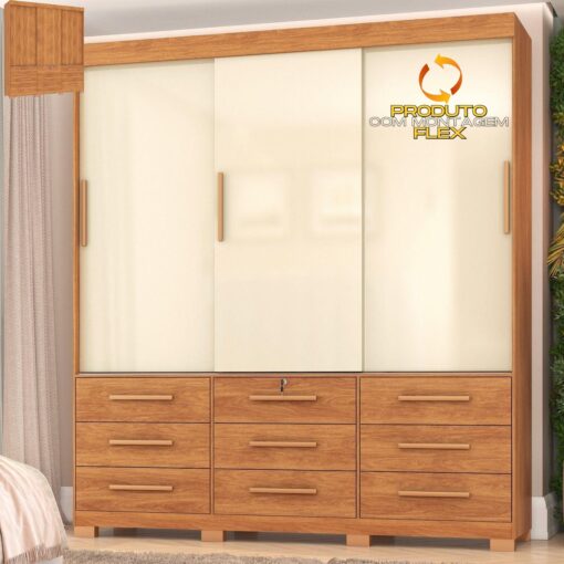 GUARDA-ROUPA 3 PORTAS TORONTO RP1930 2,00 M – FELLICCI