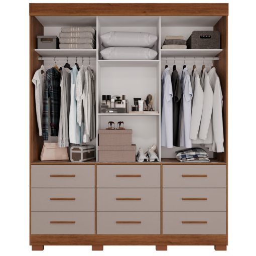 GUARDA-ROUPA 3 PORTAS NEW STAR 1,80 M – SALLÊTO