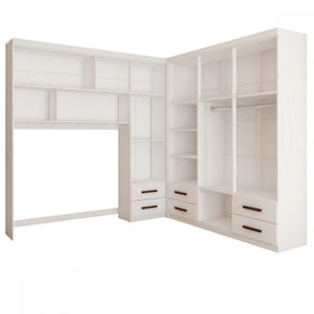 MODULADO 4 PORTAS + GUARDA-ROUPA 6 PORTAS HÉRCULES (SEM ESPELHO) – CARIOCA MÓVEIS