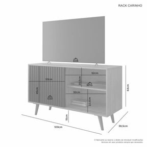 RACK ATÉ 43″ CARINHO – JCM MOVELARIA