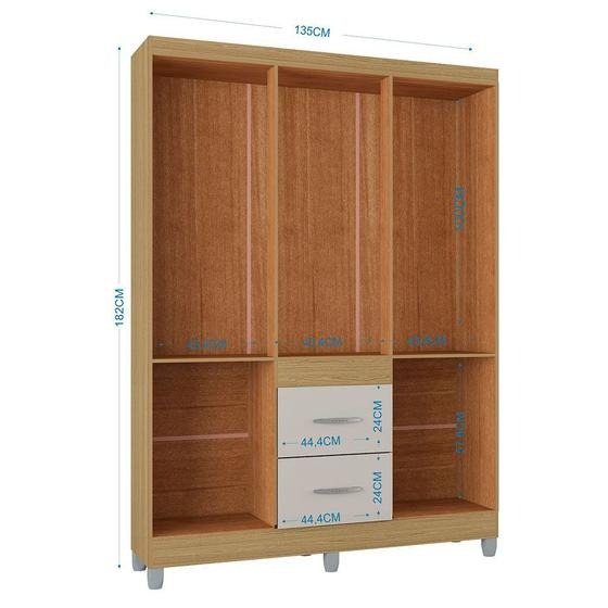 GUARDA - ROUPA 6 PORTAS MILÃO 1,35  – POQUEMA