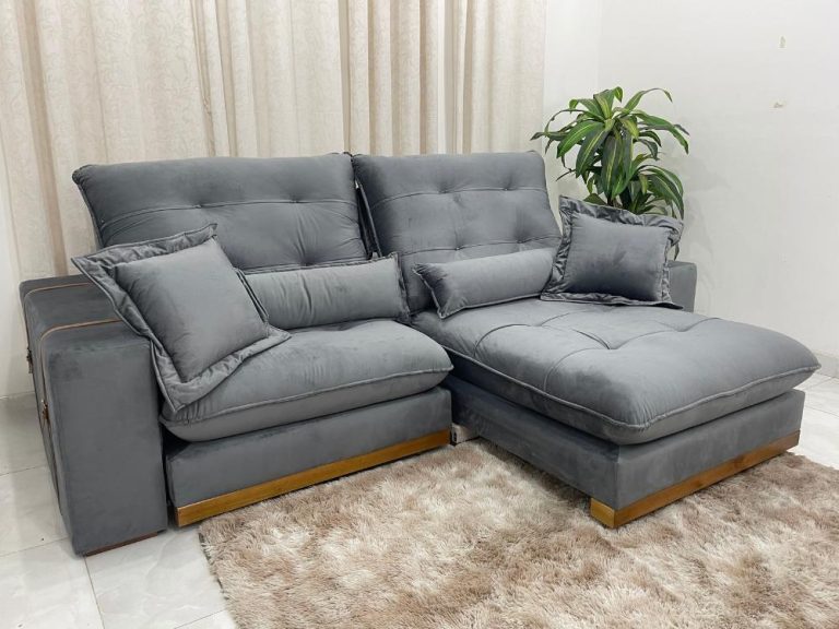 SOFÁ RETRÁTIL E RECLINÁVEL KIOTO 2,30 M – VELUDO