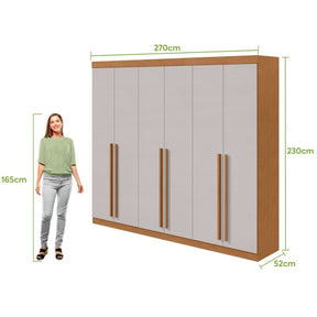 GUARDA-ROUPA 6 PORTAS BERTHA – LOPAS