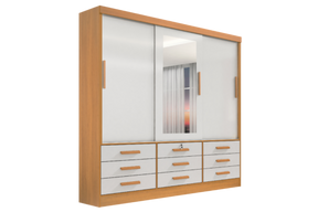 GUARDA-ROUPA MERIDIAN 3 PORTAS  – D’DORO MÓVEIS