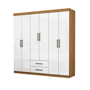 GUARDA-ROUPA ARIES 6 PORTAS 2 GAVETAS – CARIOCA MÓVEIS