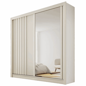 GUARDA-ROUPA 2 PORTAS LUGANO 1,80 M – MÓVEIS EUROPA