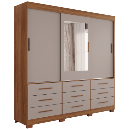 GUARDA-ROUPA 3 PORTAS NEW STAR 1,80 M – SALLÊTO