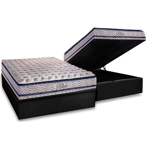 COLCHÃO CASAL BLUE + BASE BOX BAÚ  – PAROPAS/BIOSTAR