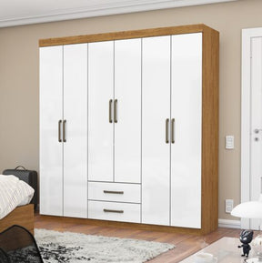 GUARDA-ROUPA ARIES 6 PORTAS 2 GAVETAS – CARIOCA MÓVEIS