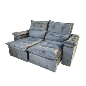 SOFÁ RETRÁTIL E RECLINÁVEL IMPERIAL 2,00 M VELUDO – IMPERIAL DECOR