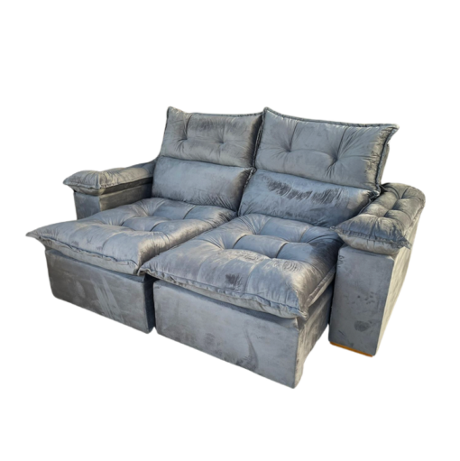 SOFÁ RETRÁTIL E RECLINÁVEL IMPERIAL 2,00 M VELUDO – IMPERIAL DECOR
