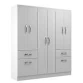 GUARDA-ROUPA NEW HÉRCULES CASAL 8 PORTAS 2 GAVETAS