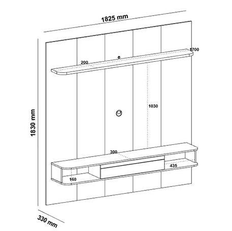 PAINEL ATÉ 75″ BELLUNO – ARTELY