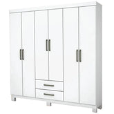 Guarda Roupa Aries Casal 6 Portas 2 Gavetas Carioca