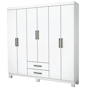 Guarda Roupa Aries Casal 6 Portas 2 Gavetas Carioca