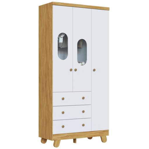 GUARDA-ROUPA 3 PORTAS PINGO  – PEROBA MÓVEIS