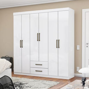 GUARDA-ROUPA ARIES 6 PORTAS 2 GAVETAS – CARIOCA MÓVEIS