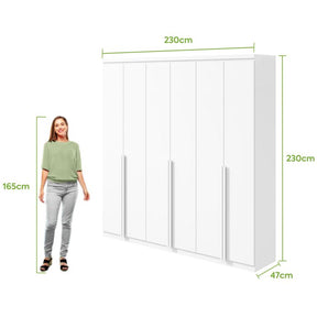 GUARDA-ROUPA 6 PORTAS ALONZO 2,30 M – LOPAS