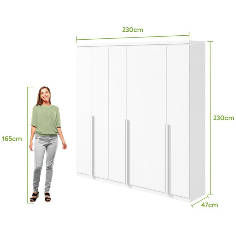 GUARDA-ROUPA 6 PORTAS ALONZO 2,30 M – LOPAS