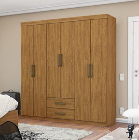 GUARDA-ROUPA ARIES 6 PORTAS 2 GAVETAS – CARIOCA MÓVEIS