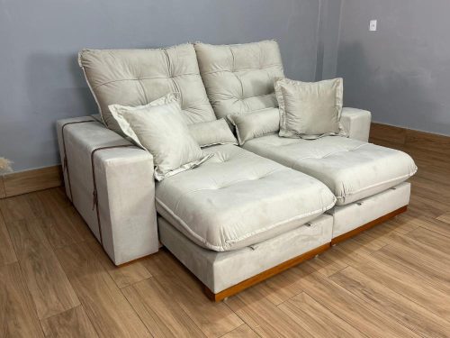 SOFÁ RETRÁTIL E RECLINÁVEL KIOTO 2,30 M – VELUDO