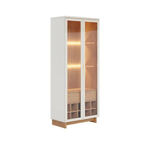 CRISTALEIRA GUANABARA 2 PORTAS 1 GAVETA COM ADEGA – COLIBRI