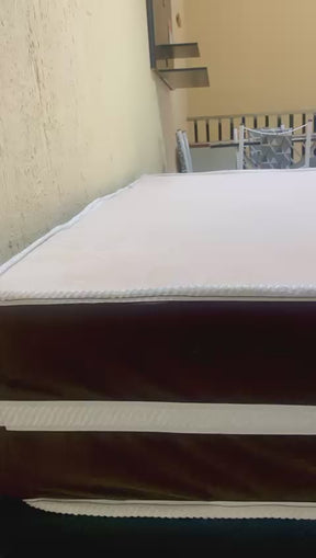 BASE BAÚ CASAL + COLCHÃO CASAL CLÁSSICO D33 E MOLAS ENSACADAS - ALTO NÍVEL