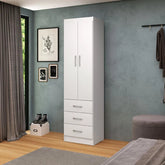 ROUPEIRO TEXAS LARG. 0.47M 2 PORTAS 3 GAVETAS SAN MARINO